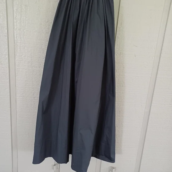 Staud Landry Maxi Dress Size XS Women Feminine Cotton Blend Pockets Smock Black - Picture 8 of 13